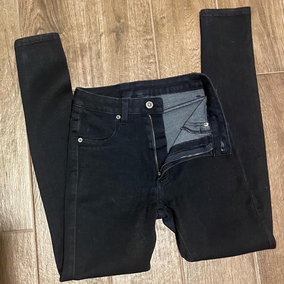 LF CARMAR Hi-Rise Blue/Black Skinny Jeans - Sz 26 - Picture 1 of 6